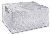 PREFABED Premium tvárnice šedá hladká s kapsou 490*240*240mm P2-450